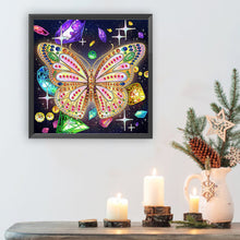 Load image into Gallery viewer, Diamond Painting - Partial Special Shaped - Butterfly (30*30CM)