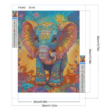 Load image into Gallery viewer, Diamond Painting - Full Round - Elephant (30*40CM)