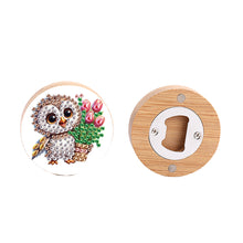 Load image into Gallery viewer, Wooden PET Animals 5D DIY Diamond Art Magnets Bottle Opener Crafts for Beginners