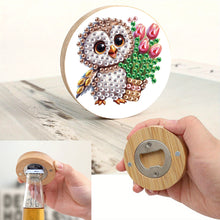 Load image into Gallery viewer, Wooden PET Animals 5D DIY Diamond Art Magnets Bottle Opener Crafts for Beginners