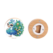 Load image into Gallery viewer, Wooden PET Animals 5D DIY Diamond Art Magnets Bottle Opener Crafts for Beginners