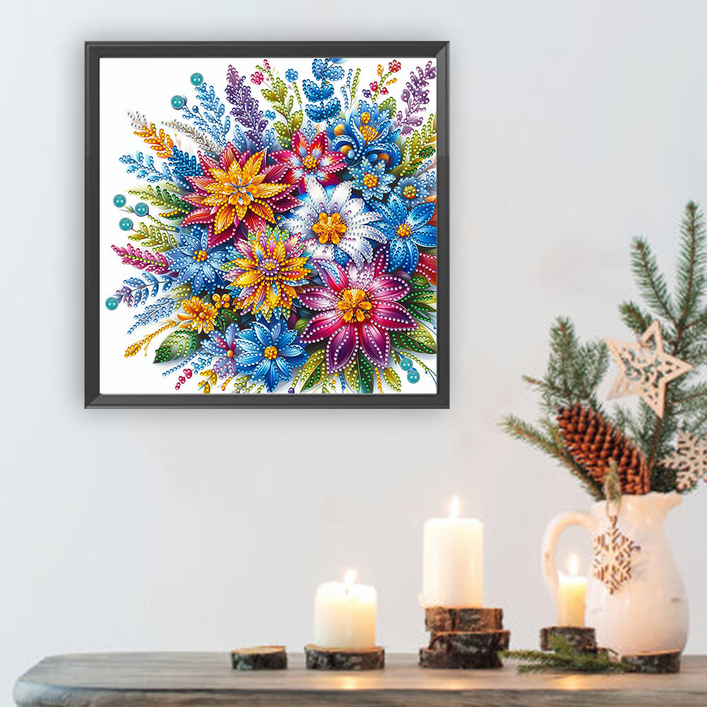 Diamond Painting - Partial Special Shaped - Bouquet (30*30CM)