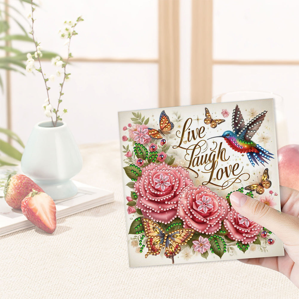 12Pcs Birthday Diamond Drawing Card Diamond Daily Wish Card for Adults Beginners