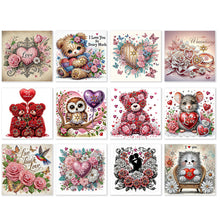 Load image into Gallery viewer, 12Pcs Birthday Diamond Drawing Card Diamond Daily Wish Card for Adults Beginners