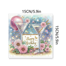 Load image into Gallery viewer, 12Pcs Birthday Diamond Drawing Card Diamond Daily Wish Card for Adults Beginners
