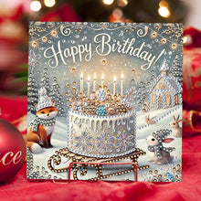 Load image into Gallery viewer, 12Pcs Birthday Diamond Drawing Card Diamond Daily Wish Card for Adults Beginners