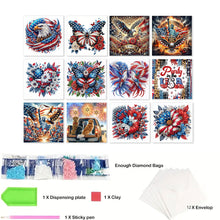 Load image into Gallery viewer, 12Pcs Birthday Diamond Drawing Card Diamond Daily Wish Card for Adults Beginners