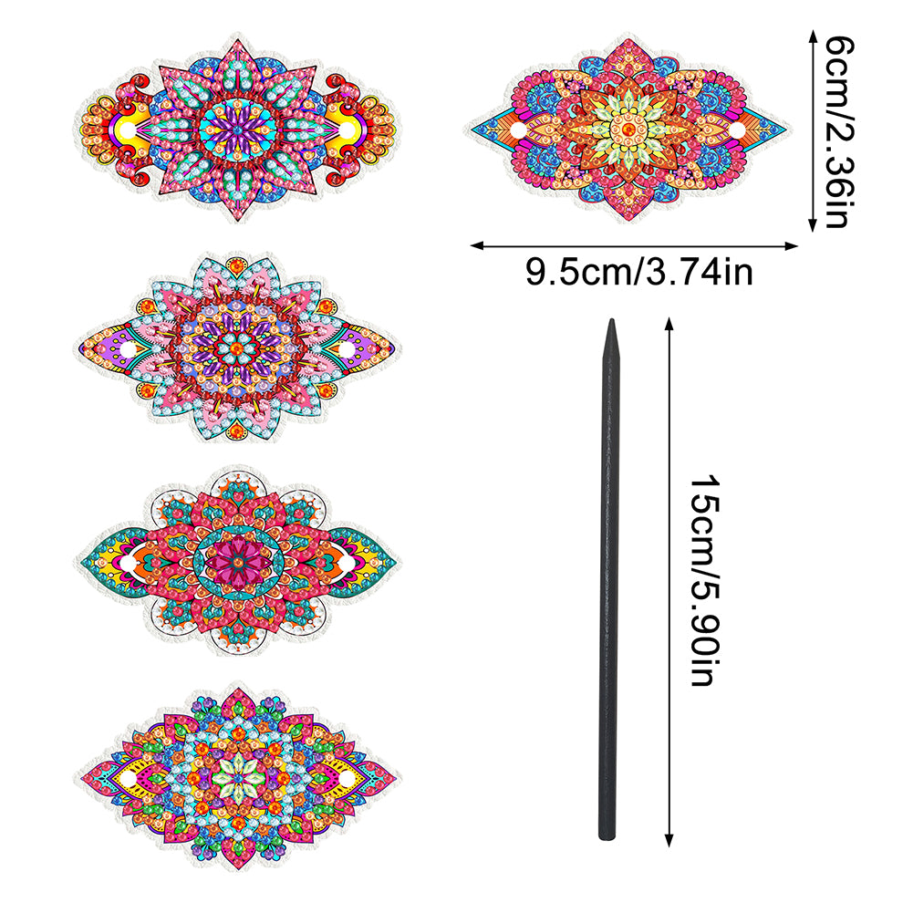 PU Diamond Painting Hairpin Bow Diamond Headware Handmade Hair Sticks for Ladies