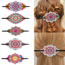 Load image into Gallery viewer, PU Diamond Painting Hairpin Bow Diamond Headware Handmade Hair Sticks for Ladies