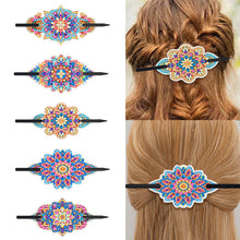 Load image into Gallery viewer, PU Diamond Painting Hairpin Bow Diamond Headware Handmade Hair Sticks for Ladies