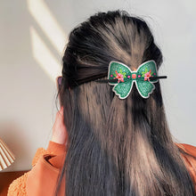 Load image into Gallery viewer, PU Diamond Painting Hairpin Bow Diamond Headware Handmade Hair Sticks for Ladies