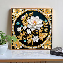 Load image into Gallery viewer, Diamond Painting - Partial Special Shaped - Flower (30*30CM)