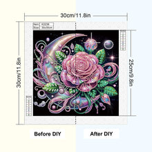 Load image into Gallery viewer, Diamond Painting - Partial Special Shaped - Flower (30*30CM)