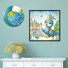 Load image into Gallery viewer, Diamond Painting - Partial Special Shaped - Cartoon Peacock (30*30CM)