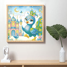 Load image into Gallery viewer, Diamond Painting - Partial Special Shaped - Cartoon Peacock (30*30CM)
