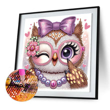 Load image into Gallery viewer, Diamond Painting - Partial Special Shaped - Cartoon Owl (30*30CM)