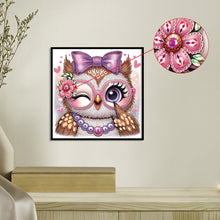 Load image into Gallery viewer, Diamond Painting - Partial Special Shaped - Cartoon Owl (30*30CM)