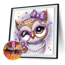 Load image into Gallery viewer, Diamond Painting - Partial Special Shaped - Cartoon Owl (30*30CM)