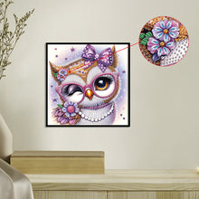 Load image into Gallery viewer, Diamond Painting - Partial Special Shaped - Cartoon Owl (30*30CM)