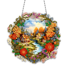 Load image into Gallery viewer, Acrylic Special Shape Village Diamond Painting Ornaments for Garden Window Decor