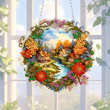 Load image into Gallery viewer, Acrylic Special Shape Village Diamond Painting Ornaments for Garden Window Decor