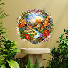 Load image into Gallery viewer, Acrylic Special Shape Village Diamond Painting Ornaments for Garden Window Decor