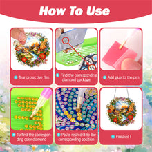 Load image into Gallery viewer, Acrylic Special Shape Village Diamond Painting Ornaments for Garden Window Decor