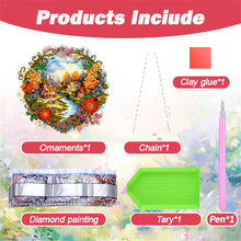 Load image into Gallery viewer, Acrylic Special Shape Village Diamond Painting Ornaments for Garden Window Decor