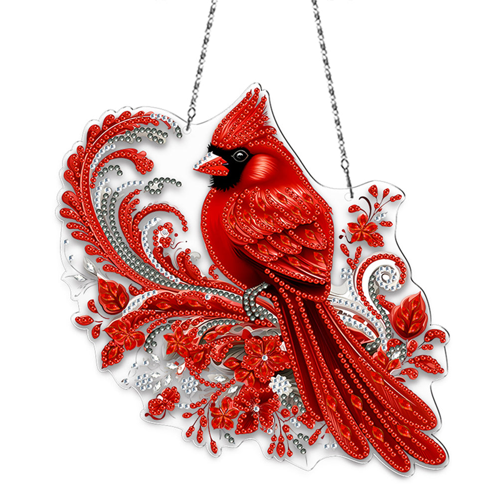 Acrylic Special Shape Village Diamond Painting Ornaments for Garden Window Decor