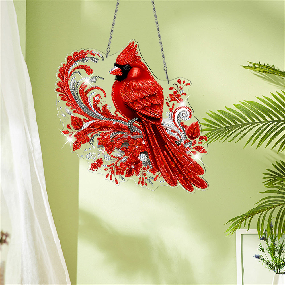Acrylic Special Shape Village Diamond Painting Ornaments for Garden Window Decor