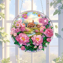Load image into Gallery viewer, Acrylic Special Shape Village Diamond Painting Ornaments for Garden Window Decor