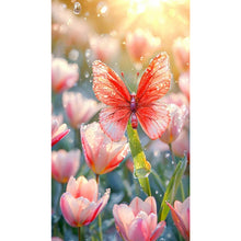 Load image into Gallery viewer, Diamond Painting - Full Square - Pink Butterfly (40*70CM)