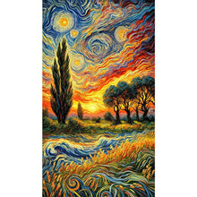 Load image into Gallery viewer, AB Diamond Painting - Full Round - Van Gogh Wheat Field (40*70CM)