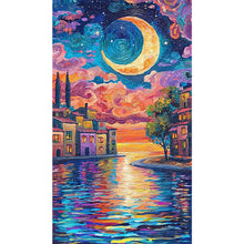 Load image into Gallery viewer, AB Diamond Painting - Full Round - Moonlight In Water City (40*70CM)