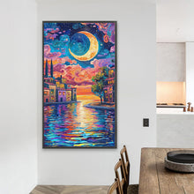 Load image into Gallery viewer, AB Diamond Painting - Full Round - Moonlight In Water City (40*70CM)