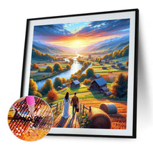 Load image into Gallery viewer, Diamond Painting - Full Round - Couple And Mountains And Lakes (40*40CM)