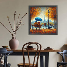 Load image into Gallery viewer, Diamond Painting - Full Round - Romantic Couple And Autumn Leaves (40*40CM)