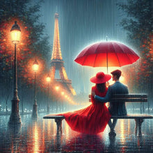 Load image into Gallery viewer, Diamond Painting - Full Round - Romantic Couple And Eiffel Tower (40*40CM)