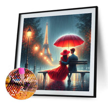 Load image into Gallery viewer, Diamond Painting - Full Round - Romantic Couple And Eiffel Tower (40*40CM)