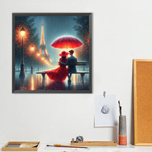 Load image into Gallery viewer, Diamond Painting - Full Round - Romantic Couple And Eiffel Tower (40*40CM)