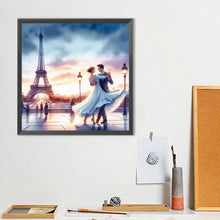 Load image into Gallery viewer, Diamond Painting - Full Round - Romantic Couple Under The Eiffel Tower (40*40CM)