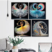 Load image into Gallery viewer, 4pcs Partial Special Diamond Painting Set - Dancing Girl (30*30CM)