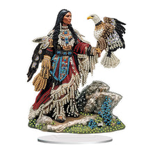 Load image into Gallery viewer, Acrylic Special Shaped Indians Diamond Painting Tabletop Ornaments Kit for Home