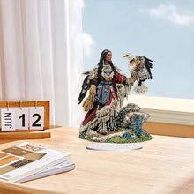 Load image into Gallery viewer, Acrylic Special Shaped Indians Diamond Painting Tabletop Ornaments Kit for Home