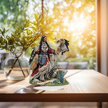 Load image into Gallery viewer, Acrylic Special Shaped Indians Diamond Painting Tabletop Ornaments Kit for Home