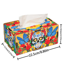 Load image into Gallery viewer, Wooden Colorful Pattern 5D Diamond Painting Tissue Holder Diamond Art Tissue Box