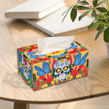 Load image into Gallery viewer, Wooden Colorful Pattern 5D Diamond Painting Tissue Holder Diamond Art Tissue Box