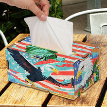 Load image into Gallery viewer, Wooden Colorful Pattern 5D Diamond Painting Tissue Holder Diamond Art Tissue Box