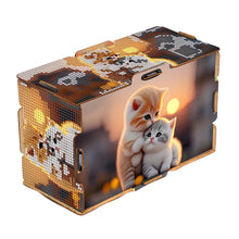 Load image into Gallery viewer, Wooden Colorful Pattern 5D Diamond Painting Tissue Holder Diamond Art Tissue Box