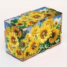 Load image into Gallery viewer, Wooden Colorful Pattern 5D Diamond Painting Tissue Holder Diamond Art Tissue Box